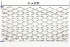 铝网长宽/金属扩张网外形尺寸