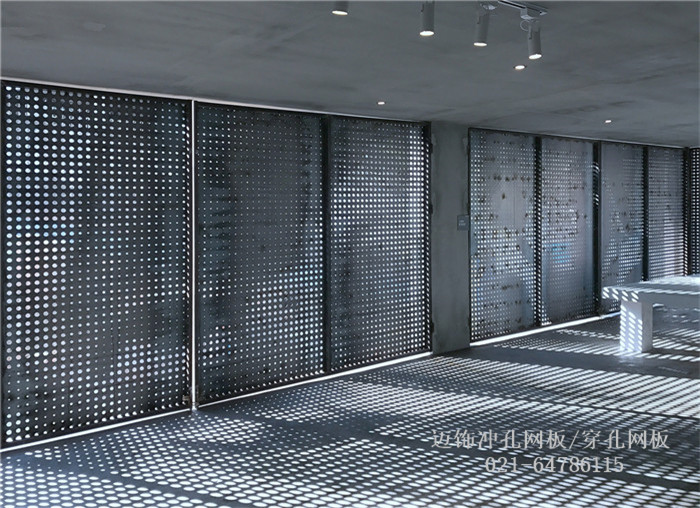 多米诺展馆的幕墙穿孔网板/冲孔网板