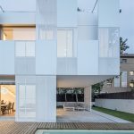 西班牙住宅外立面的穿孔铝板/冲孔铝板