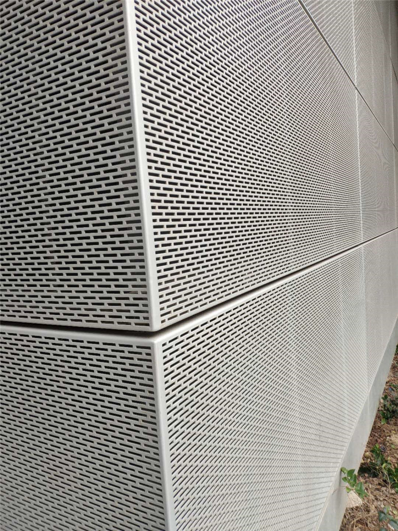 幕墙长方孔穿孔铝板加工