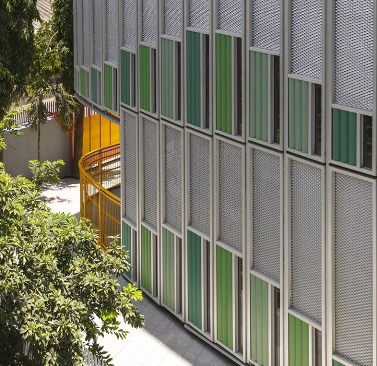 外立面铝拉网板防护过滤网