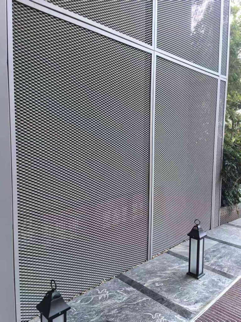 铝合金拉网板建筑立面装饰金属网板